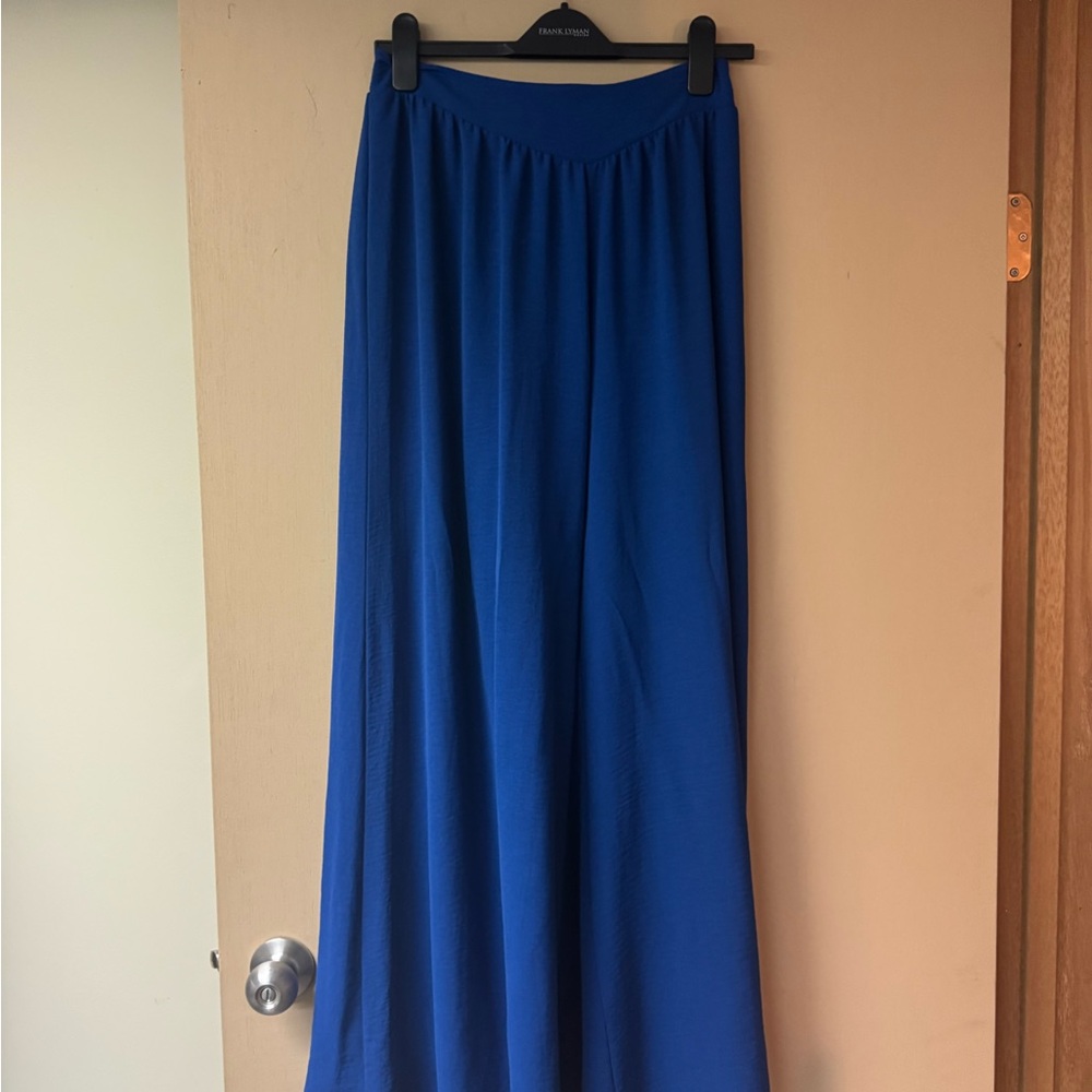 Vibrant Blue Wide Leg Pants